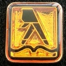 Gouden Gids pin- vierkant, Verzenden, Nieuw, Merk, Speldje of Pin