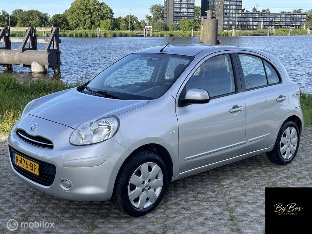 Nissan Micra 1.2 Acenta Navi Climate Cruise Nieuwe Apk, Auto's, Voorwielaandrijving, Euro 5, Gebruikt, 1198 cc