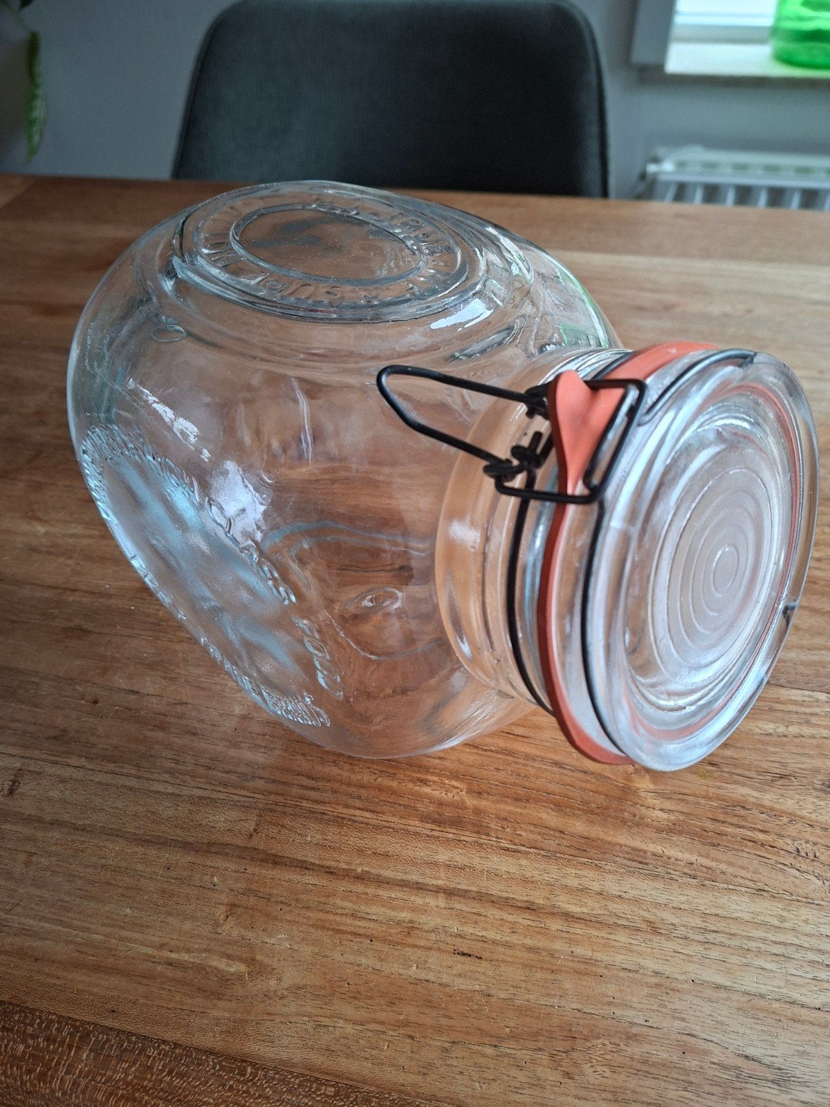 Grote weckpot met lichte beschadiging, Ophalen of Verzenden, Gebruikt