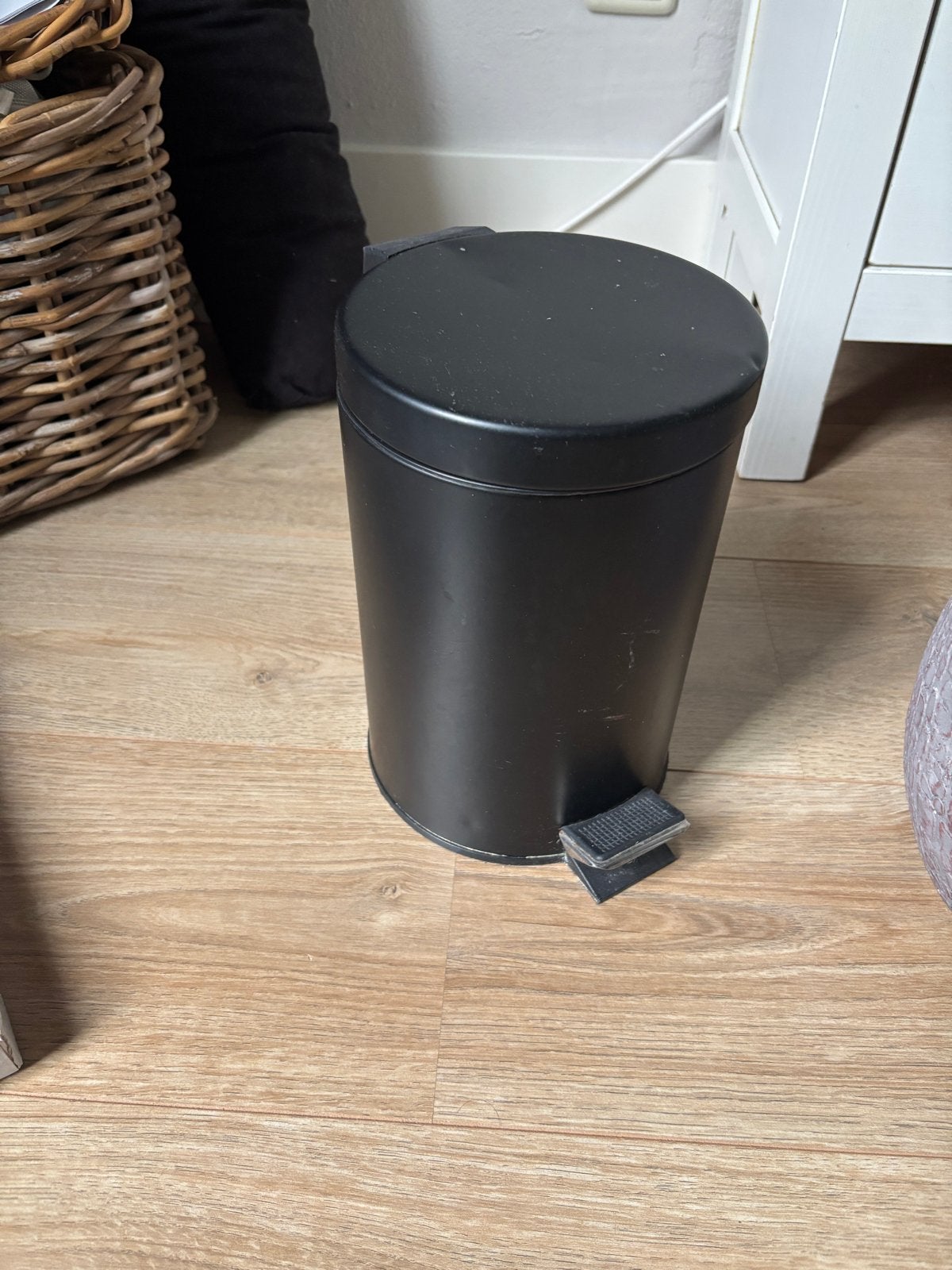 Zwarte Pedaalemmer 5L - Gebruikt, Ophalen, Gebruikt, Met pedaal, Minder dan 10 liter