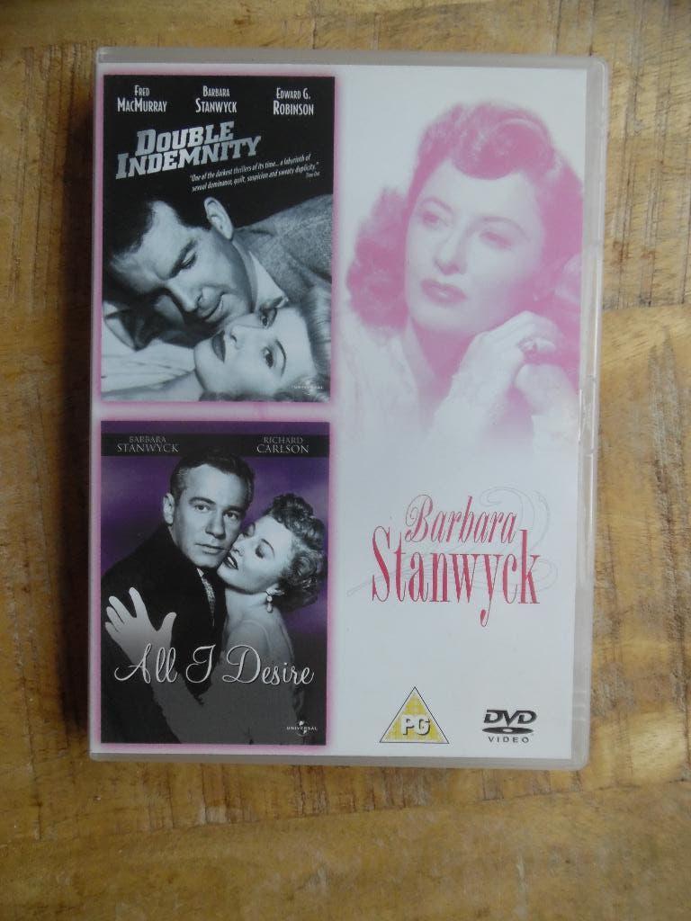 CLASSIC DRAMA FILM NOIR - DOUBLE INDEMNITY / ALL I DESIRE, Cd's en Dvd's, Vanaf 12 jaar, Ophalen of Verzenden, Gebruikt, Overige gebieden