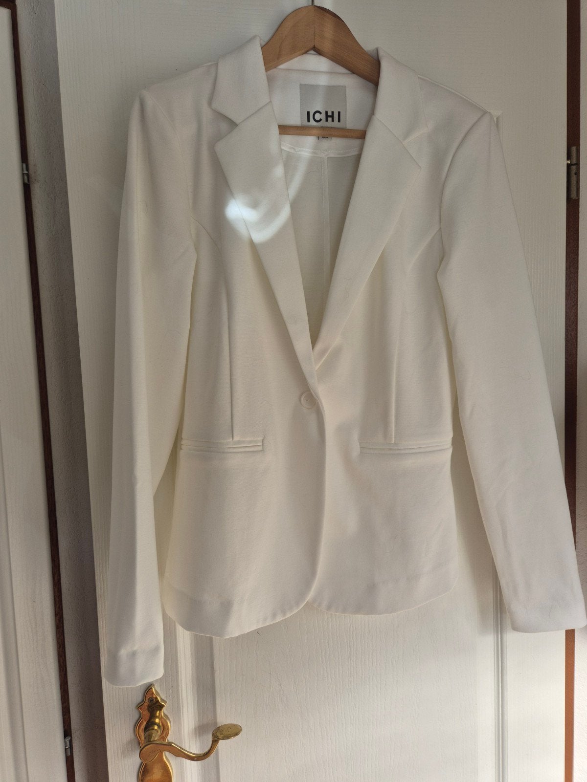 Witte blazer- ICHI maat L, ICHI, Wit, Maat 42/44 (L), Nieuw