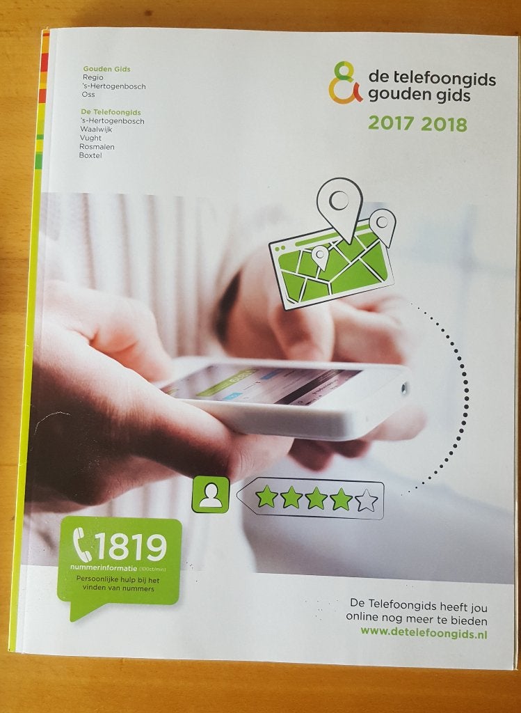 Telefoongids 2017-2018 (258E, Ophalen of Verzenden, Gelezen, Catalogus