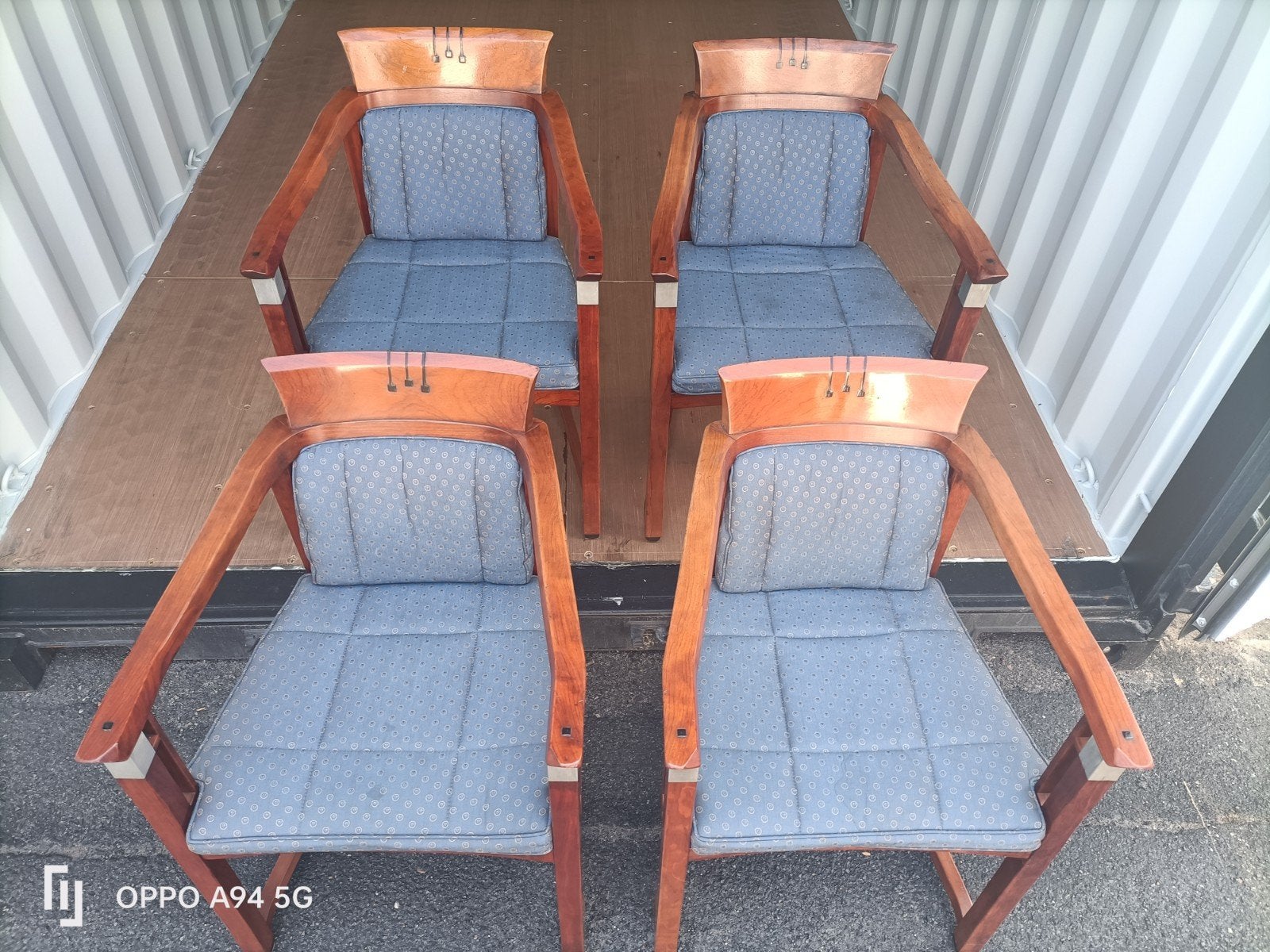 Set van 4 Art Deco Schuitema stoelen, Ophalen