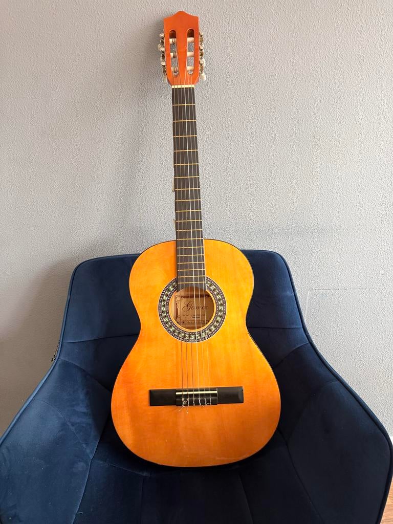 Klassieke 3/4 gitaar linkshandig met hoes voor starter, Muziek en Instrumenten, Ophalen, Zo goed als nieuw, Klassieke of Spaanse gitaar