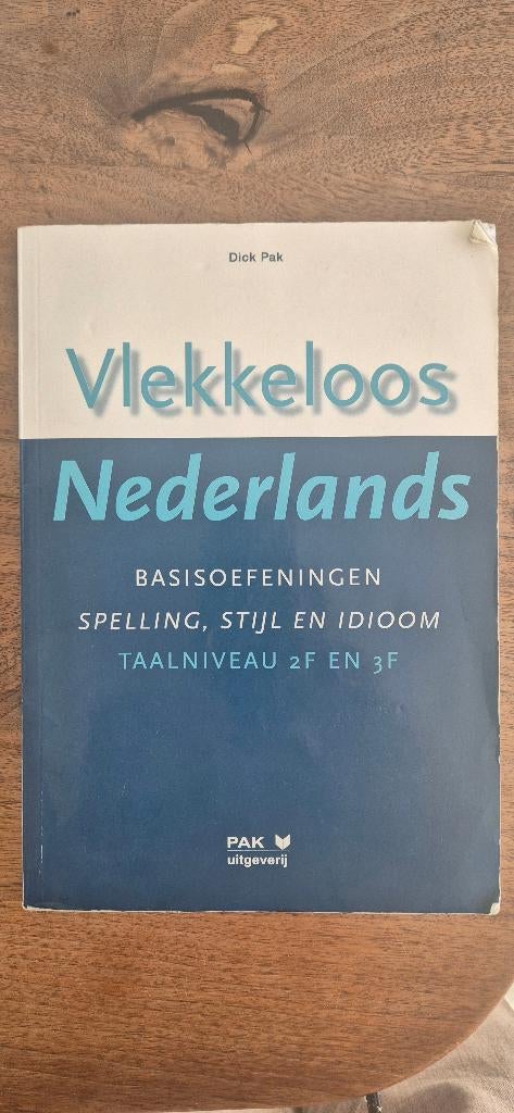 Vlekkeloos Nederlands, Taalniveau 2F en 3F (VMBO,MBO2/3/4), Gelezen, Ophalen of Verzenden, Overige niveaus, Dick Pak