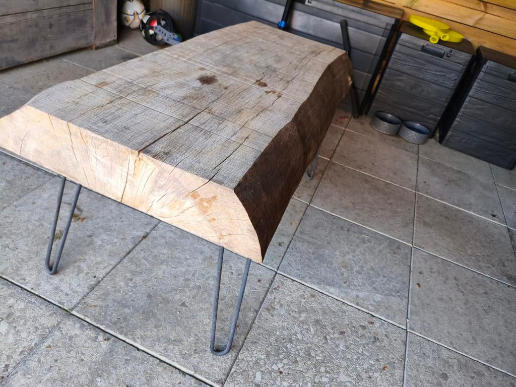Boomstamtafel, Tuin en Terras, Ophalen, Rechthoekig, Hout