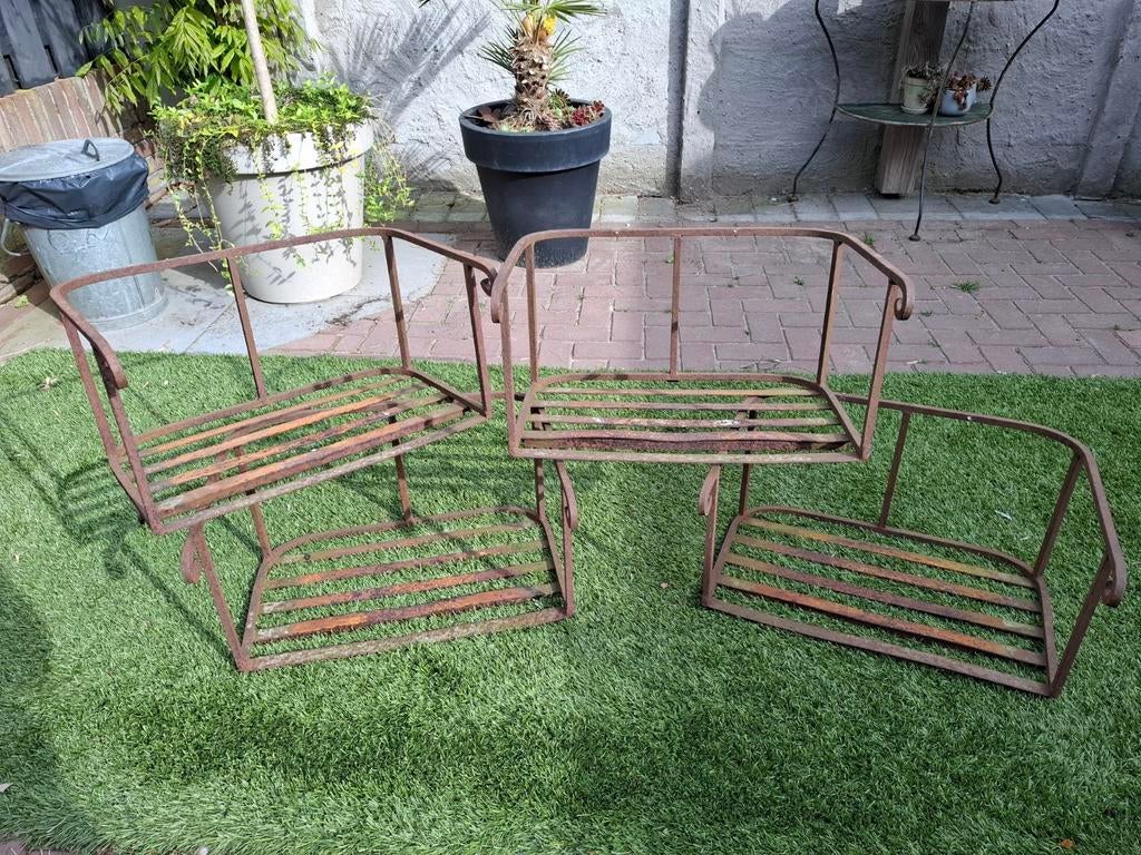 4 stuks antieke Zweefmolen Stoelen - Decoratie Curiosa, Antiek en Kunst, Ophalen