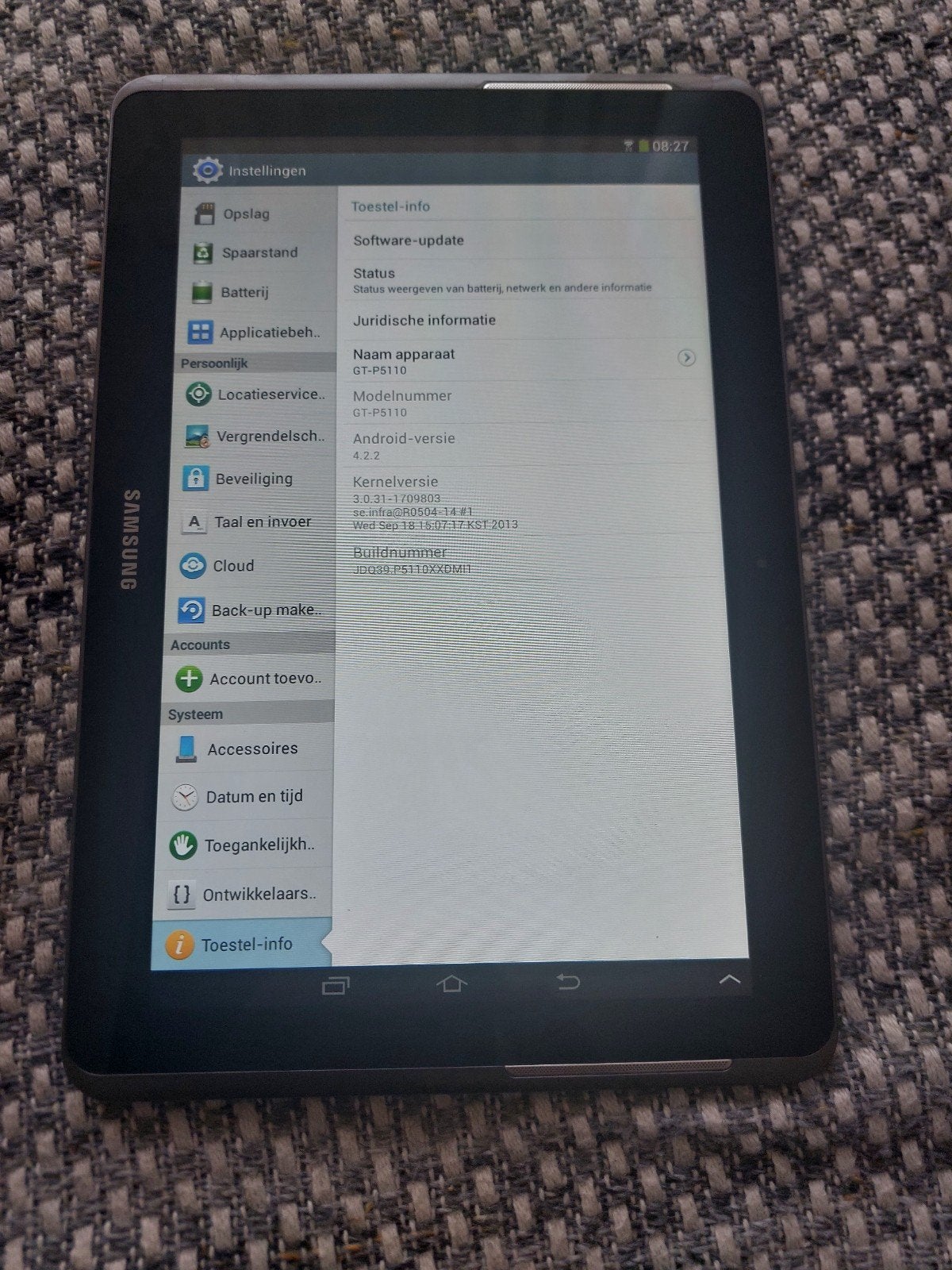 Samsung Galaxy Tab 2 10.1 (GT-P5110) - Gebruikt, 10 inch, Gebruikt, Ophalen of Verzenden, Samsung