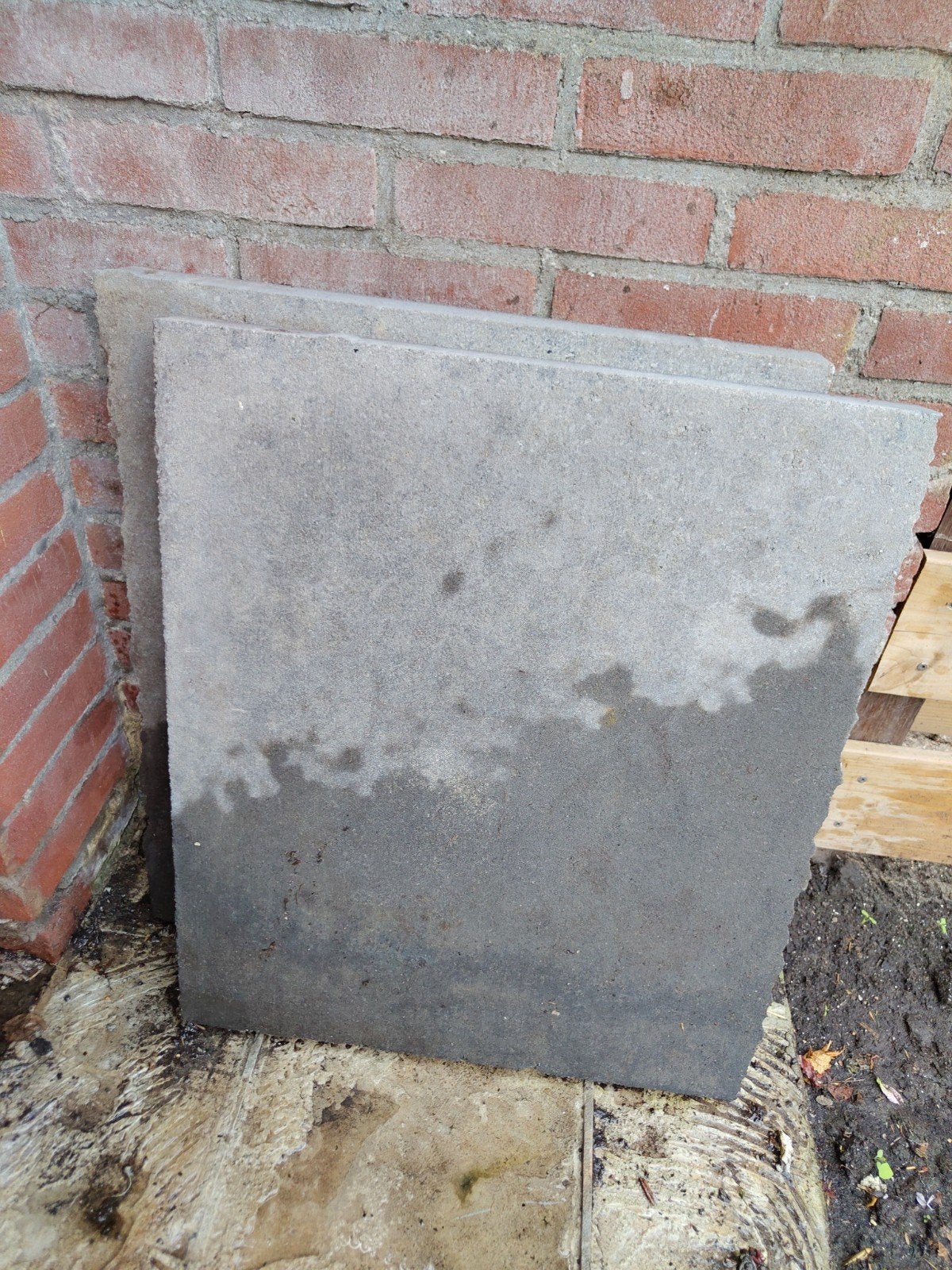 Grote grijze tegels, Ophalen, Beton, Terrastegels