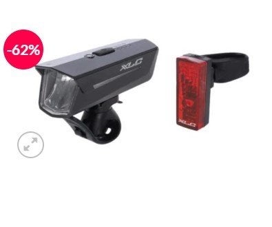 XLC Verlichtingset Proxima Plus CL-S24+ = aanbieding, Nieuw, Ophalen of Verzenden, Oplaadbaar, Batterij