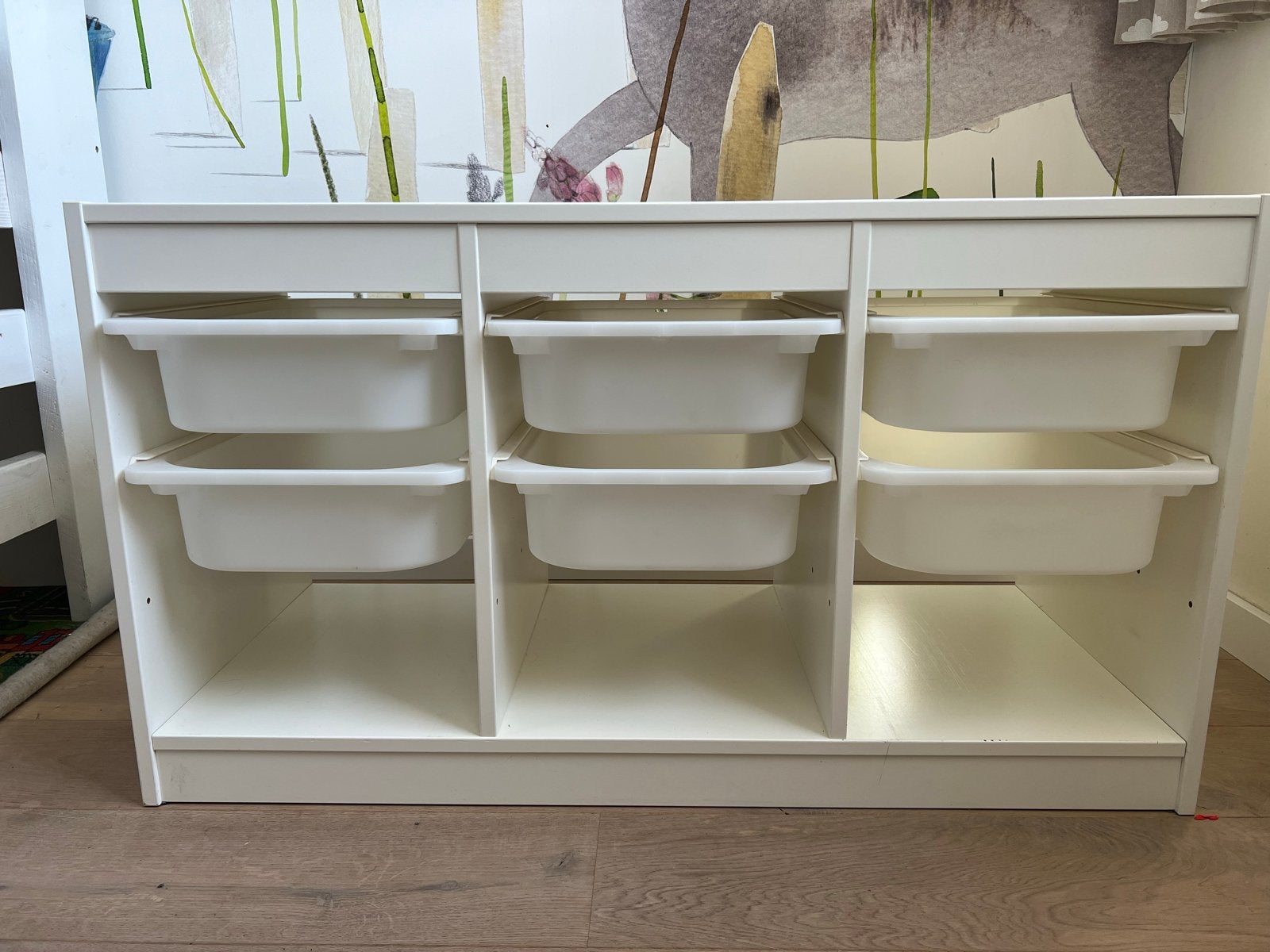 Ikea Trofast opbergcombinatie met bakken. Wit, Ophalen, Gebruikt, Kast