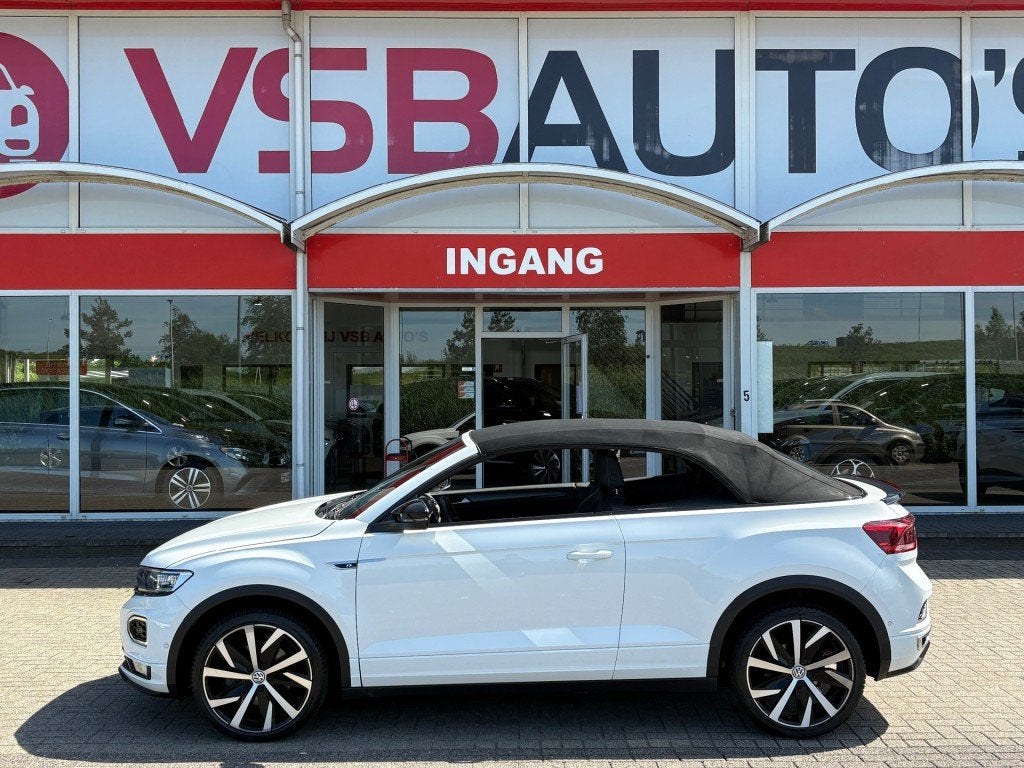 Volkswagen T-ROC CABRIO 1.5 TSI ACT. 150PK AUT. R-LINE LEER, Automaat, Huisgarantie, Wit, Leder