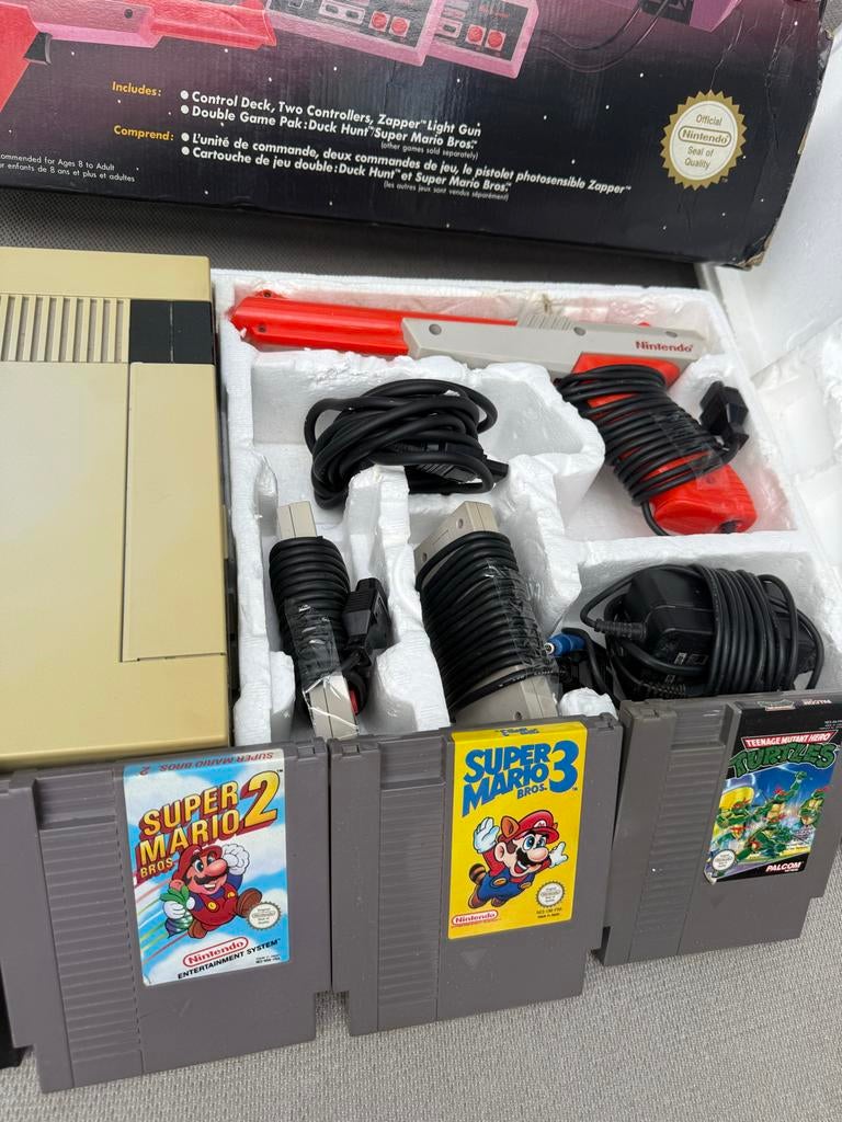 Nintendo NES Compleet met Games en Zapper - Action Set, Spelcomputers en Games, Spelcomputers | Nintendo NES, Ophalen of Verzenden