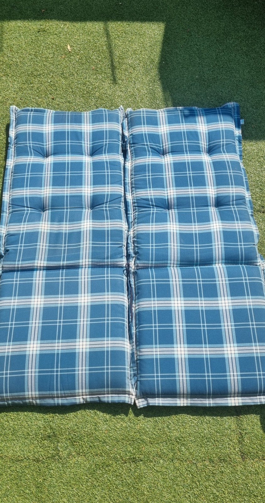 Mooie stoelkussens voor tuinstoelen (2 stuks), Ophalen, Zo goed als nieuw, Overige materialen
