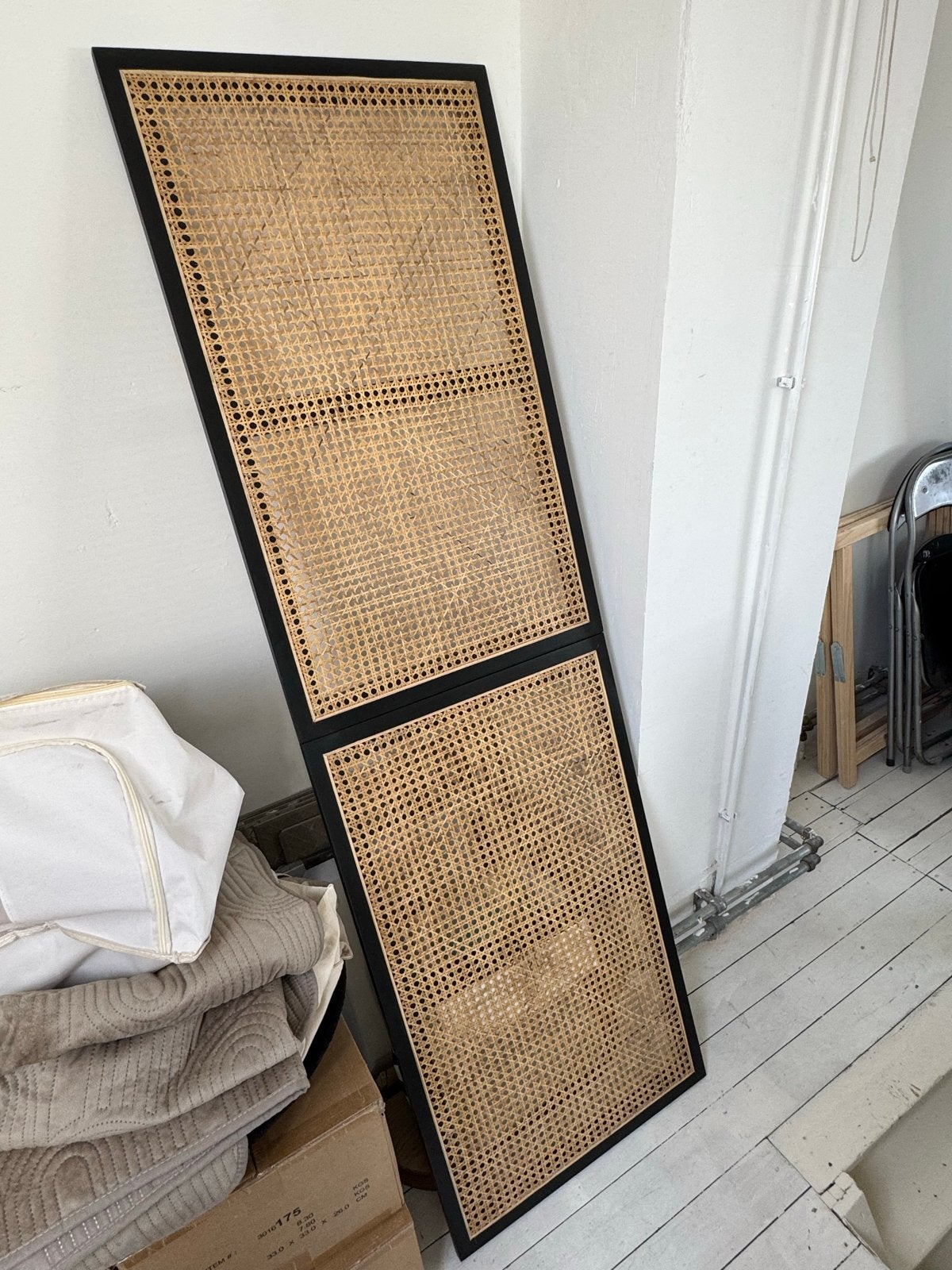 H&M Home webbing hoofdbord bed, Ophalen, Overige materialen, Bruin, Tweepersoons