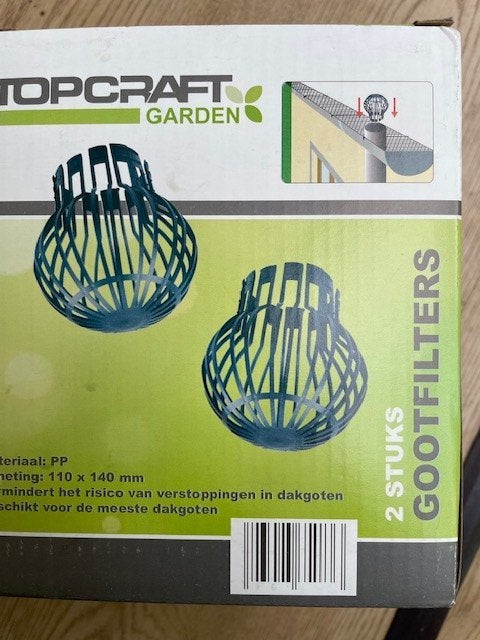 topcraft garden Gootfilter 3x 2 stuks., Ophalen, Nieuw