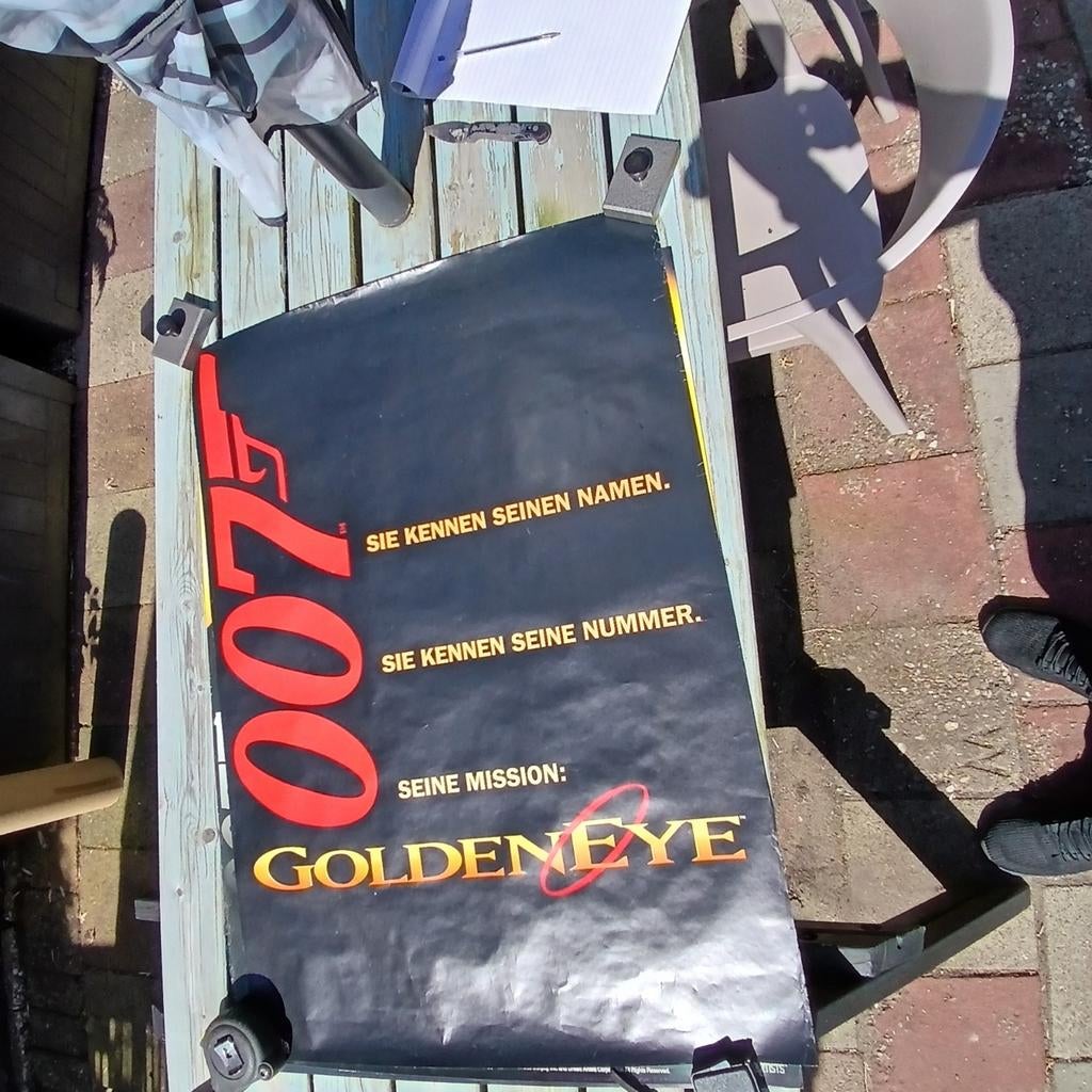 James Bond 007 GoldenEye Filmposter - Zeldzaam, Rechthoekig Staand, Ophalen of Verzenden, Zo goed als nieuw, A1 t/m A3