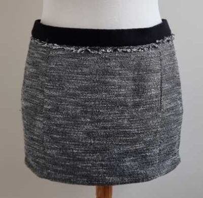 Maison Scotch zwart rokje met glittertje mt. XL (4), Zwart, Maat 46/48 (XL) of groter, Zo goed als nieuw, Boven de knie