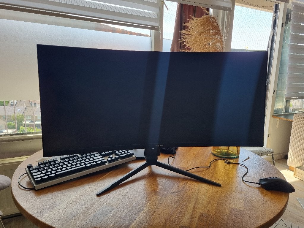 34 inch curved UWQHD 144Hz gaming scherm, Computers en Software, Monitoren, PEAQ, 101 t/m 150 Hz, HDMI, VA