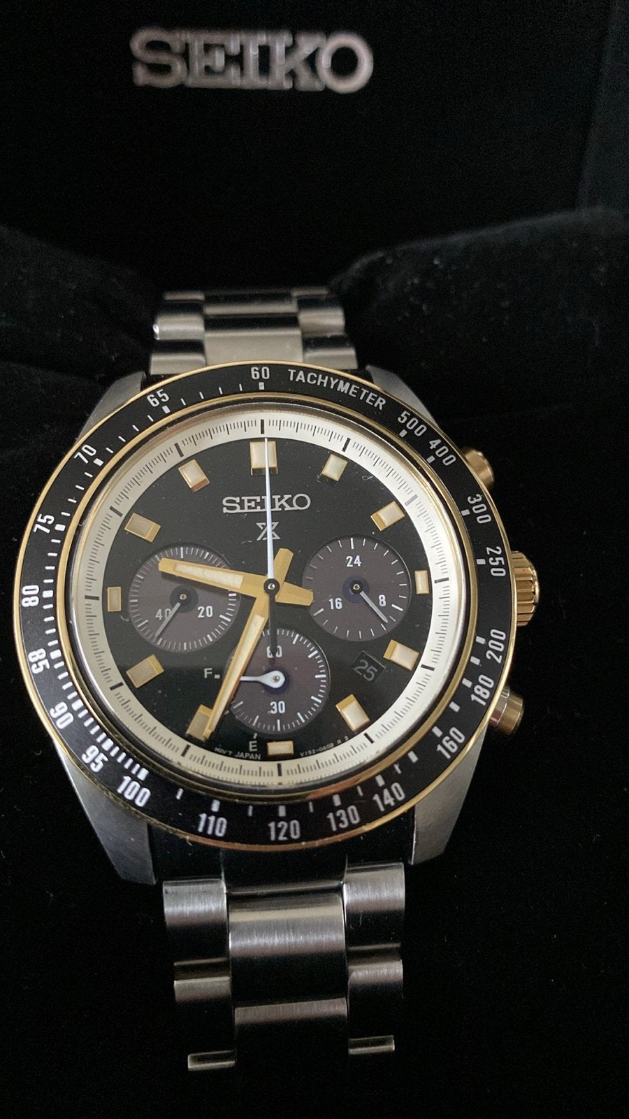 Te ruil:Seiko prospex Chronograaf Herenhorloge -als nieuw, Ophalen, Seiko, Staal, Polshorloge