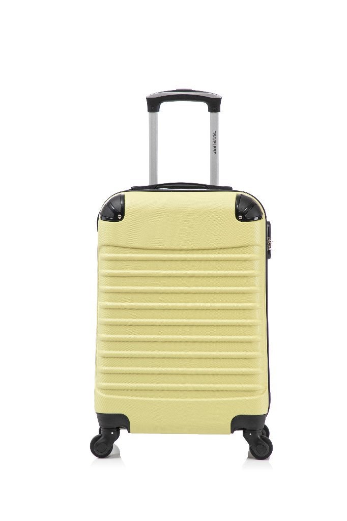 Travelerz Rome XL Koffer – 95– ABS – LichtGeel – Cijferslot, Wieltjes, 45 tot 55 cm, Nieuw, Ophalen of Verzenden