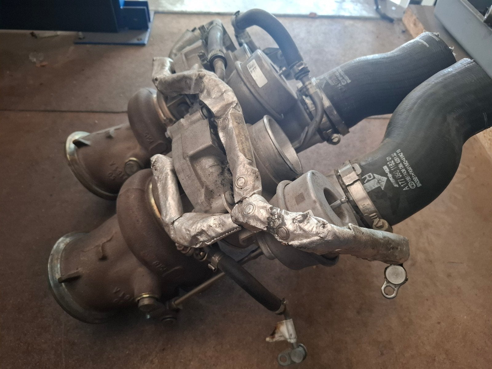 C63 V8 4.0 Turboset M177.980, Ophalen of Verzenden, Gebruikt, Mercedes-Benz