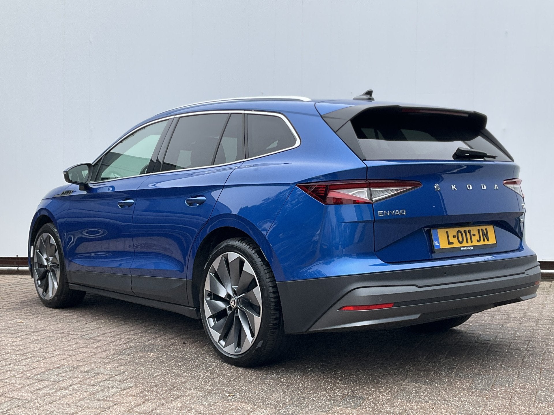 Skoda Enyaq iV 80 SOH 92.5% First Edition Leer Stoel/StuurVe, Auto's, Automaat, Achterwielaandrijving, Gebruikt, 495 min