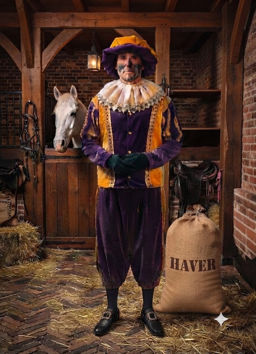 Pieten Kostuum, Francisco (verhuur), Ophalen of Verzenden, Zo goed als nieuw