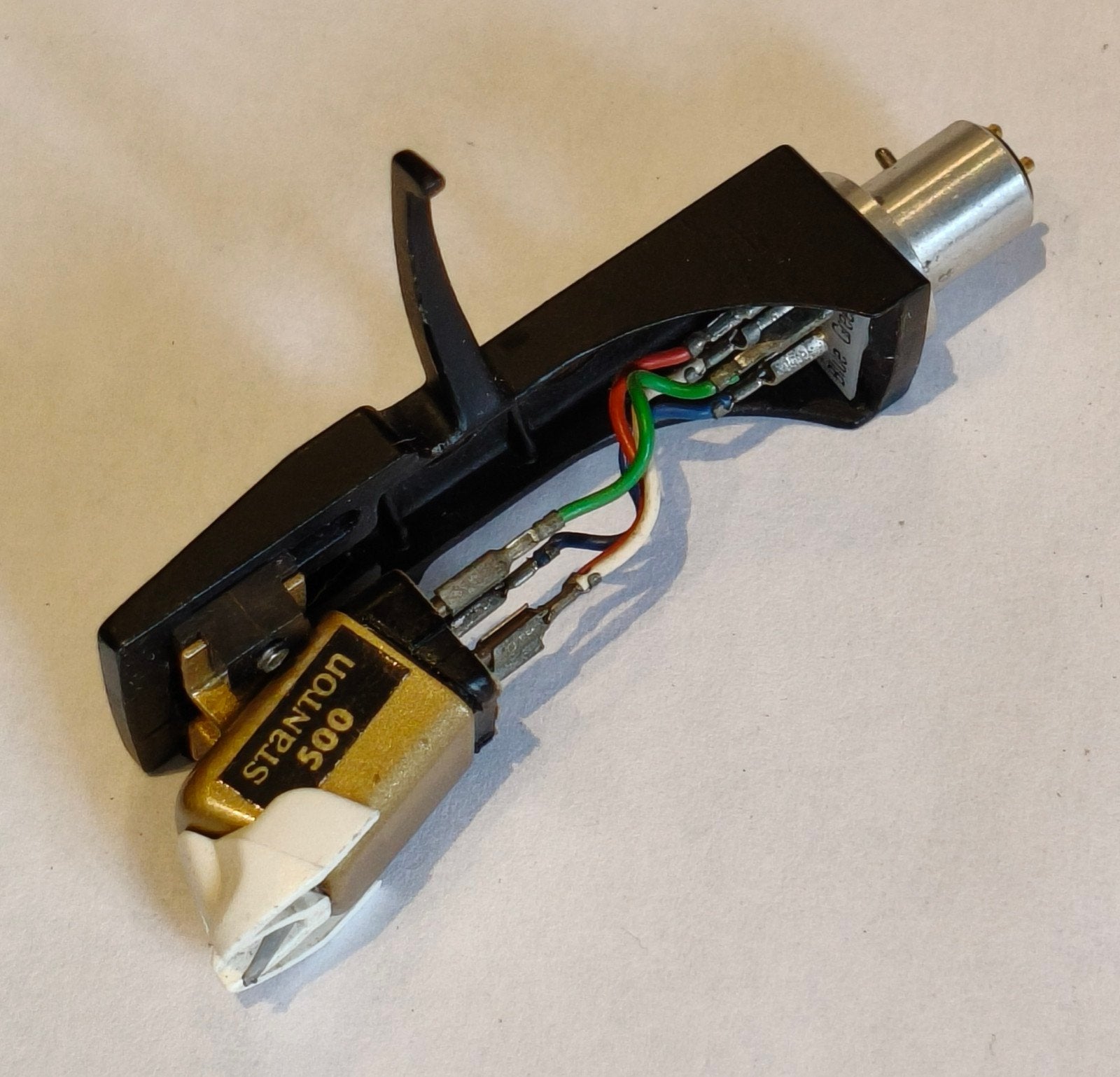 Technics Headshell met Stanton 500 element en naald, Ophalen of Verzenden, Gebruikt, Platenspeler-onderdeel, Technics
