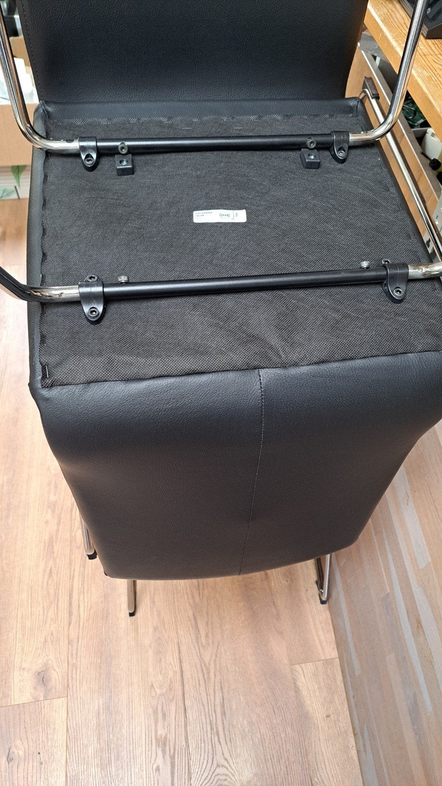 Ikea stoel volfgang 18199 - 4 stuks, Ophalen, Gebruikt, Zwart, Overige materialen