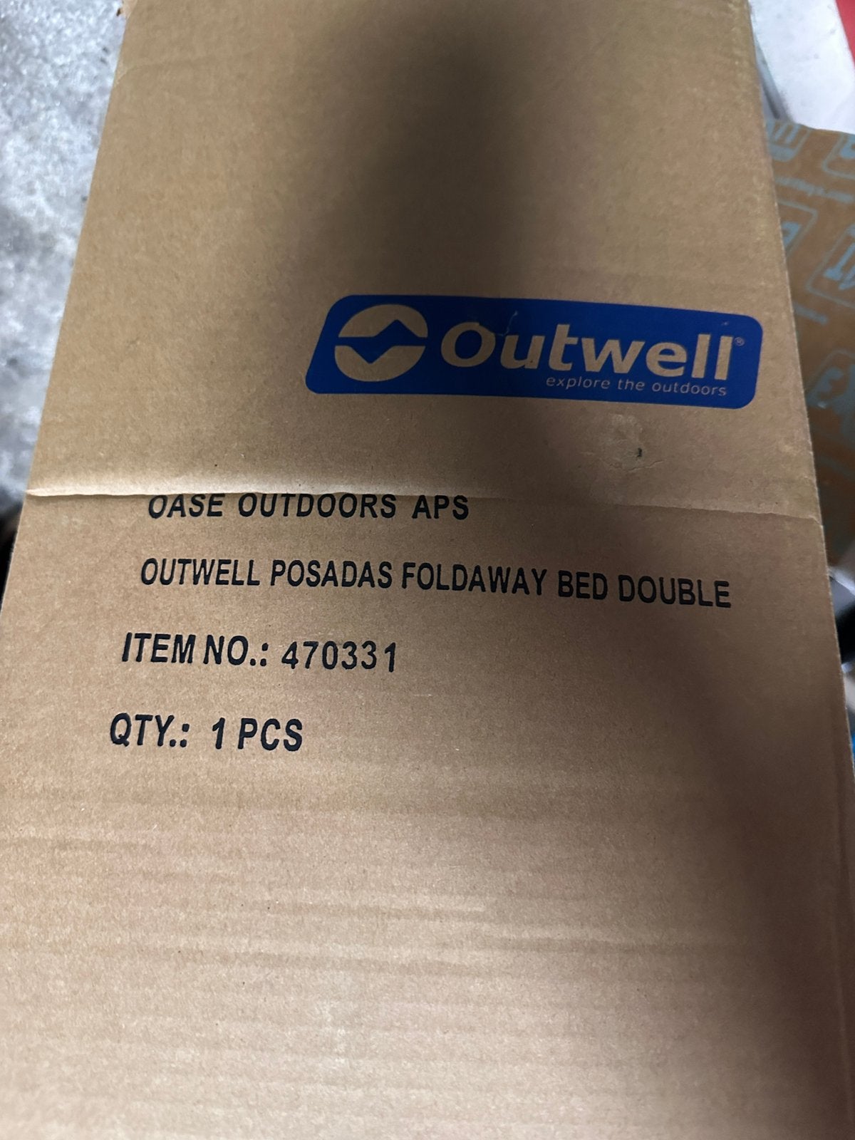 Outwell Posadas dubbel veldbed tweepersoons + matras, Ophalen, Nieuw, 2-persoons