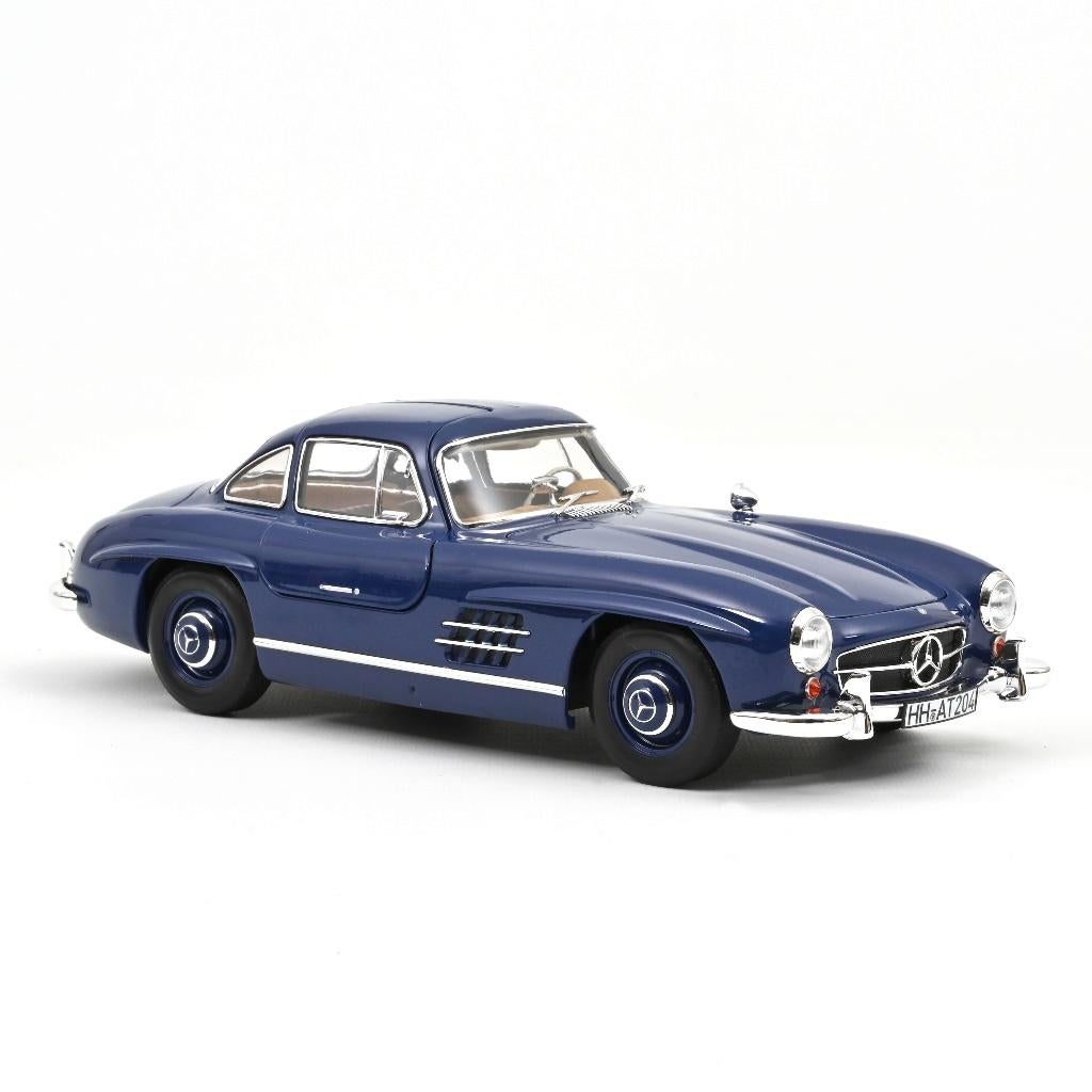 Mercedes Benz 300 SL '54 Blauw schaal 1/18 NOREV ref: 183852, Hobby en Vrije tijd, Modelauto's | 1:18, Verzenden, Nieuw, Auto
