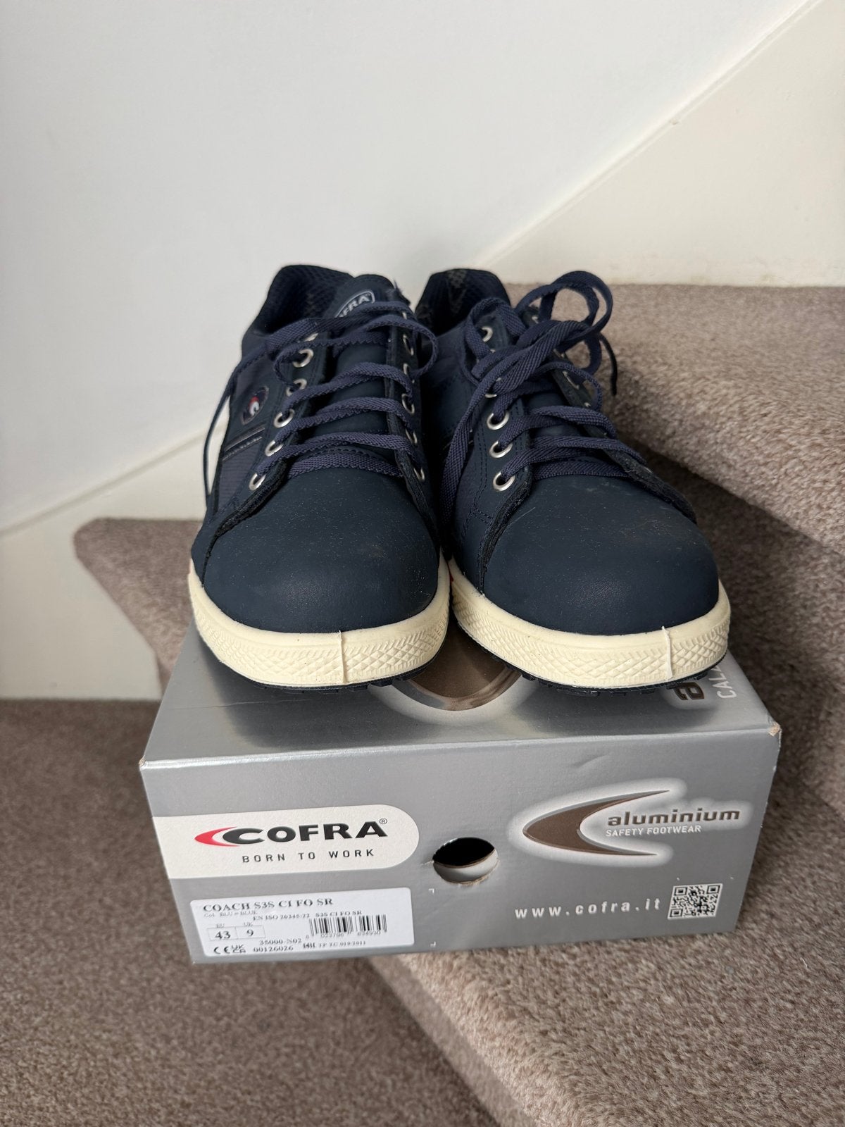 Nieuwe Cofra Coach S3 Werkschoenen Blauw Maat 43, Ophalen of Verzenden, Nieuw