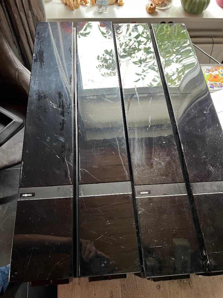 2x CD opbergkasten, Huis en Inrichting, Kunststof, Gebruikt, 75 tot 150 discs, Ophalen of Verzenden
