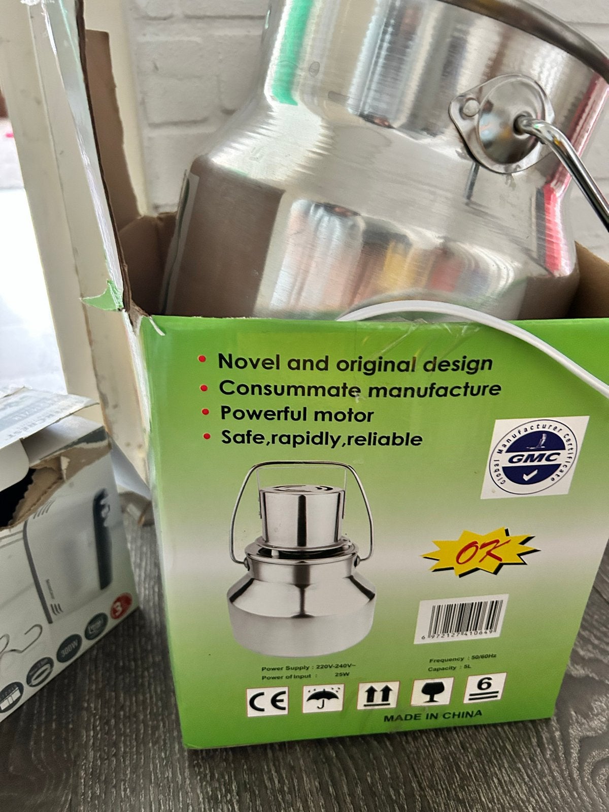 Karnemelk maker - Milk maker 5 liter, Witgoed en Apparatuur, 4 liter of meer, Ophalen of Verzenden, Zo goed als nieuw, 1 snelheid