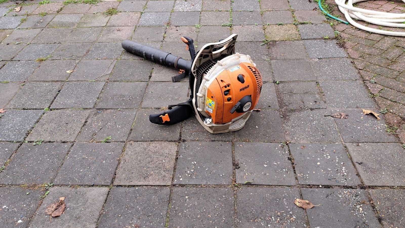 Stihl BR 600 4mix bladblazer ruggedragen 2010 met garantie, Ophalen, Gebruikt, Ruggedragen, ????