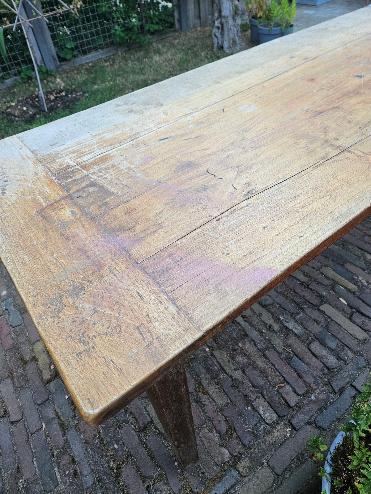 Buitentafel teak, Ophalen, Gebruikt, Rechthoekig, Hout