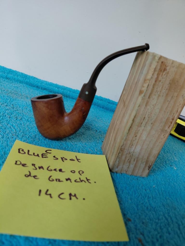 Zeldzame Bluespot rookpijp "De Jager op de Gracht", Ophalen of Verzenden