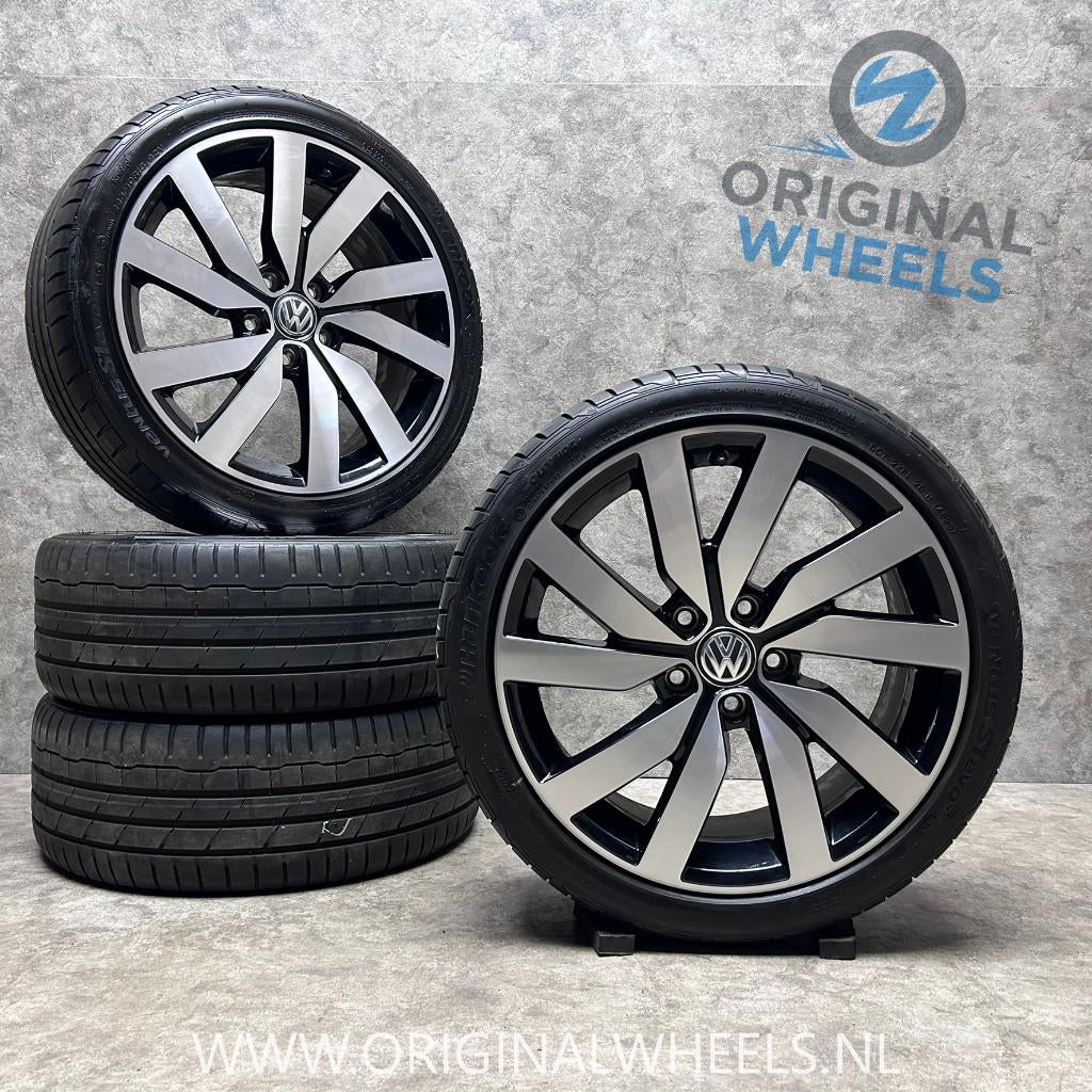 18 inch originele Salvador velgen + zomerbanden VW Golf, Auto-onderdelen, Banden en Velgen, 18 inch, Gebruikt, Banden en Velgen