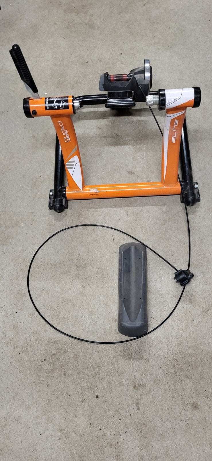 Elite SuperCrono fietstrainer - Oranje/Zwart, Ophalen, Gebruikt, Overige typen, Staal