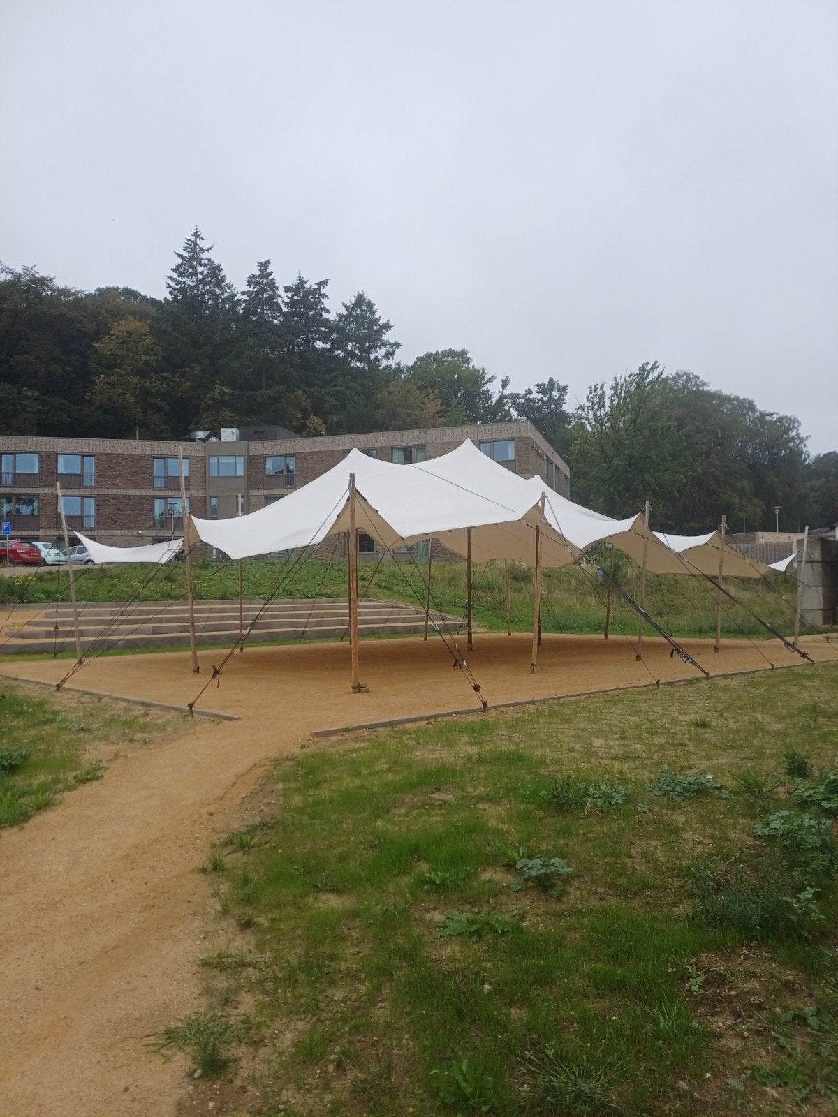 Stretchtent huren of kopen nieuw en gebruikt  handmade in NL, Overige typen, 6 meter of meer, Zo goed als nieuw, 2 meter of meer