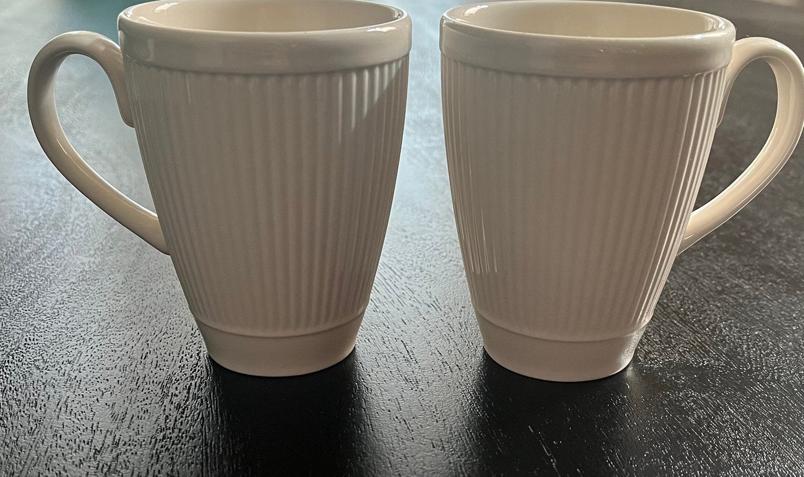 Wedgwood windsor ribbel kopjes zonder voetje zgan, Huis en Inrichting, Keuken | Servies, Ophalen of Verzenden, Zo goed als nieuw
