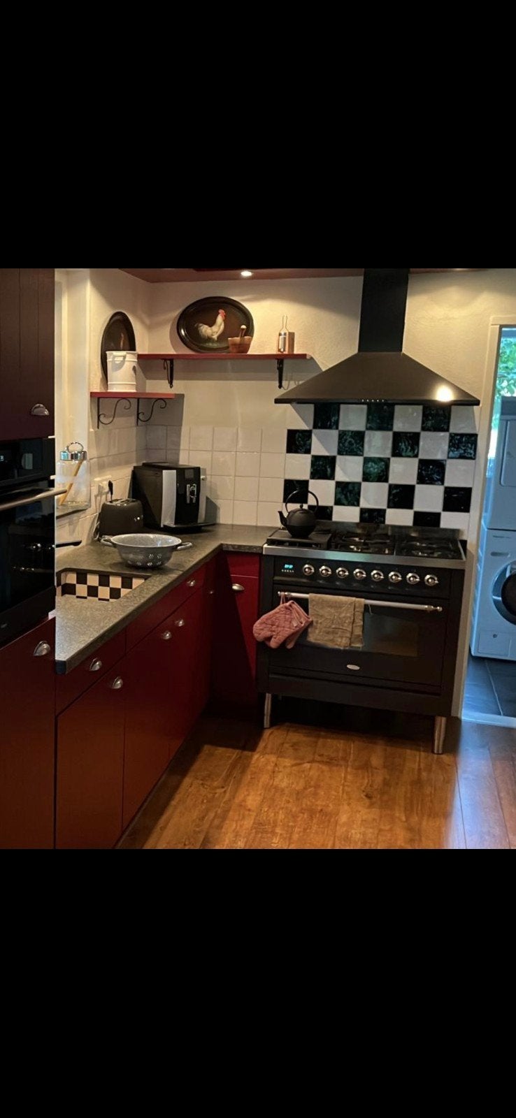 Vrijstaand gasfornuis met oven Boretti, Ophalen, Gebruikt, 60 cm of meer, Grill