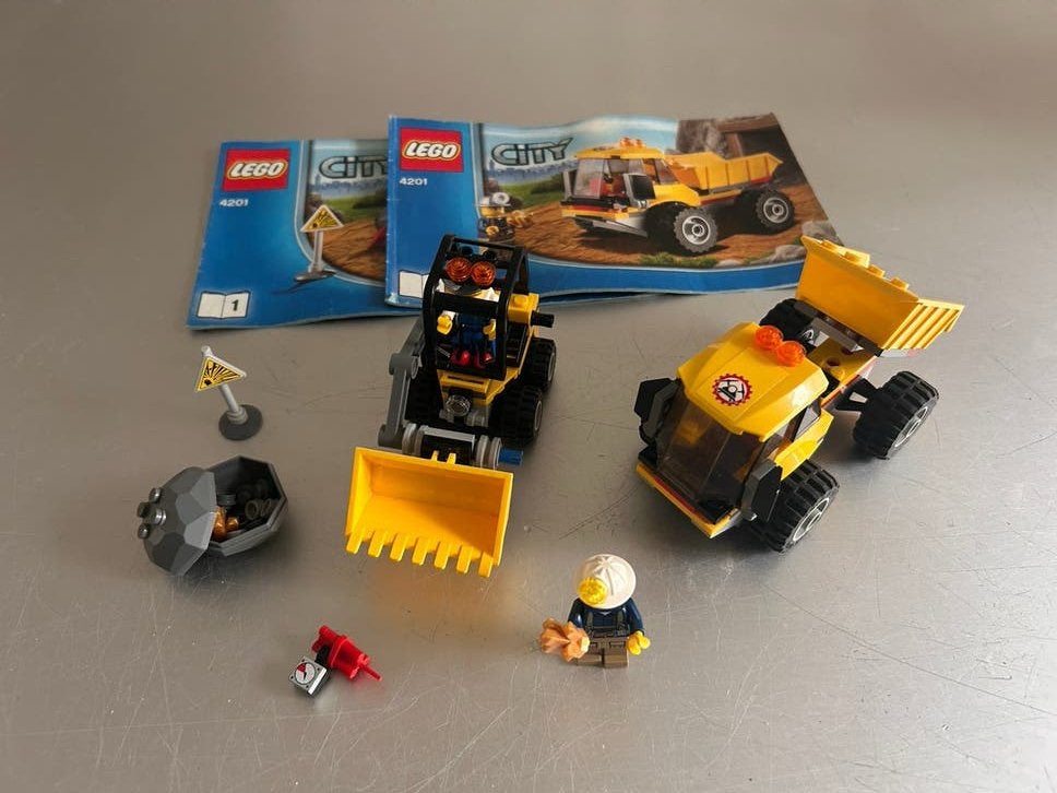 Lego City 4201 kiepwagen en mijnwagen, Ophalen of Verzenden, Zo goed als nieuw