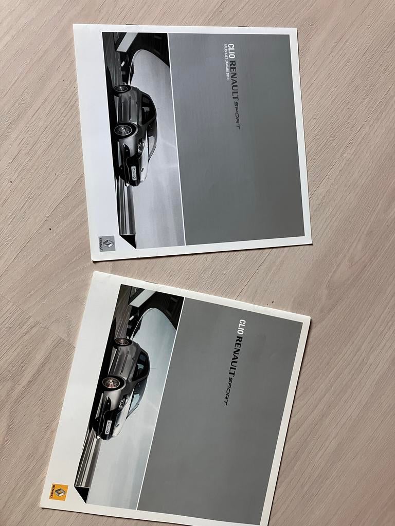 Renault Clio 3 RS 2010 Dealer Folder met Prijslijst, Boeken, Auto's | Folders en Tijdschriften, Zo goed als nieuw, Renault, Ophalen of Verzenden