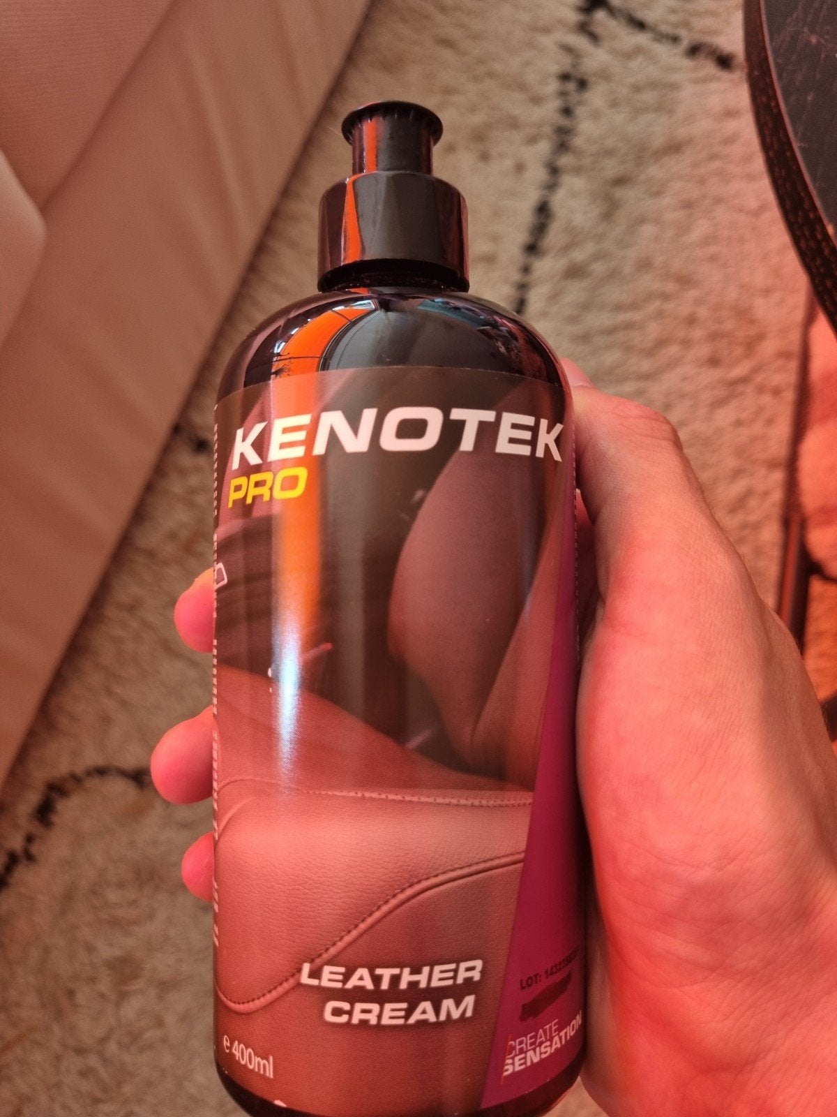 Kenotek pro leather cream, Ophalen