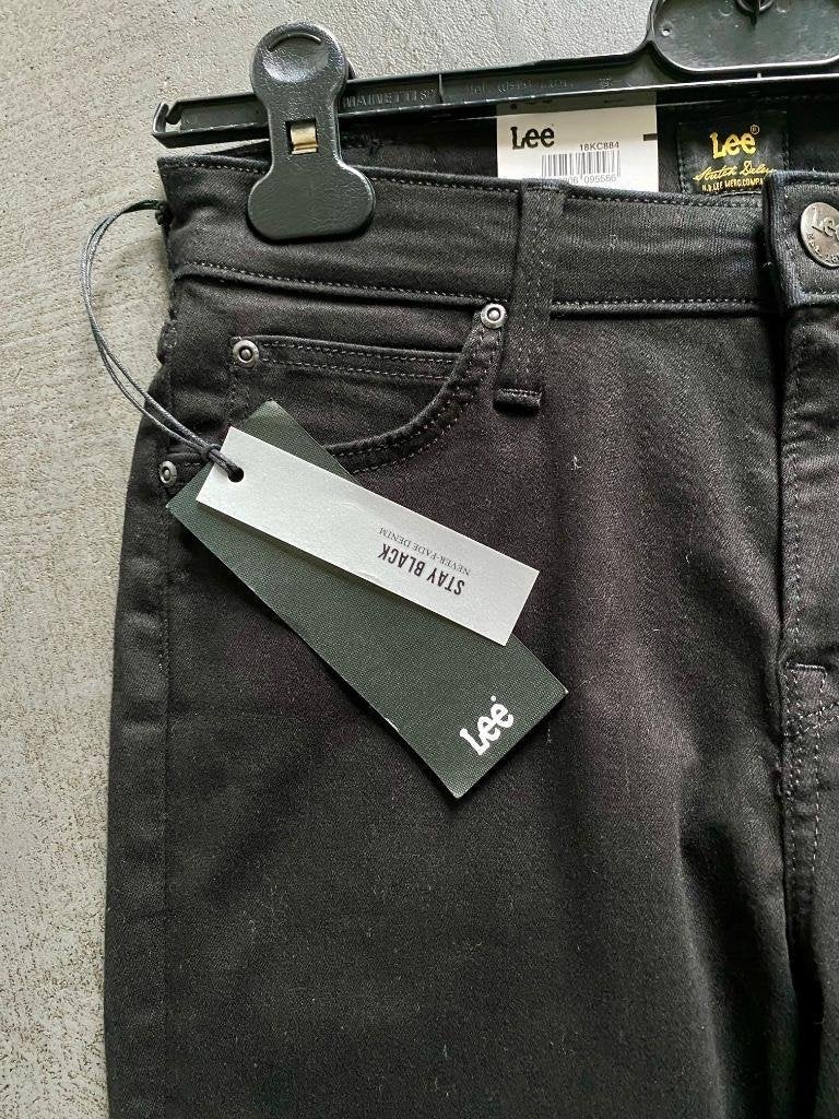 J511 Nieuw Lee: maat 27=S jeans spijkerbroek zwart broek L34, Zwart, Nieuw, Ophalen of Verzenden, Lee