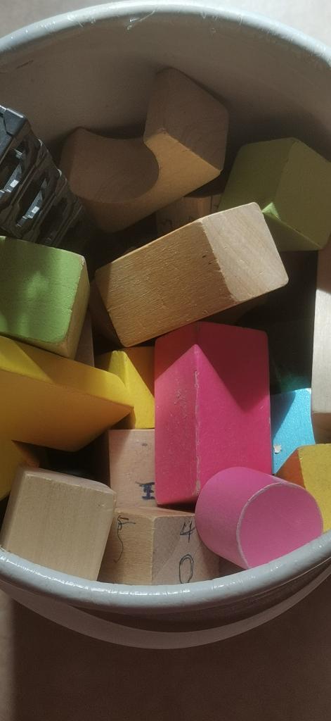 Bouwblokken, Kinderen en Baby's, Speelgoed | Bouwstenen, Ophalen, Gebruikt, Overige merken