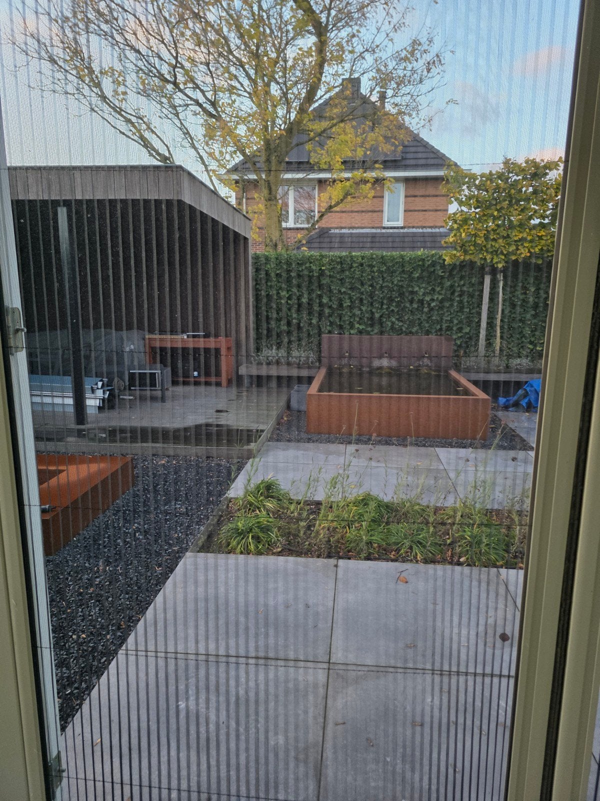 Hordeur dubbel - perfect voor openslaande tuindeuren, Ophalen, Kunststof, Hordeur, Zo goed als nieuw